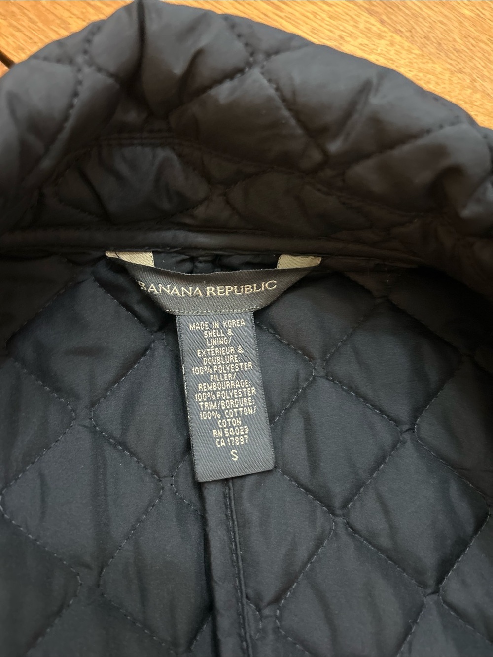 Banana Republic Black Quilted Utility Jacket with Patch Pockets - Picture 5 of 6